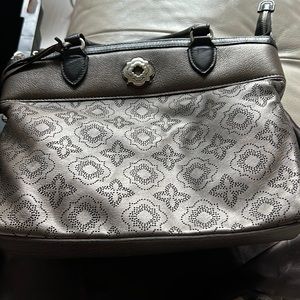Brightonmuted bronze and black with silver hardware.Excellent condition. F356304